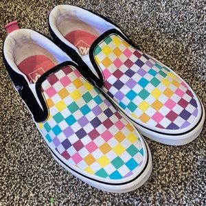 Girls rainbow vans